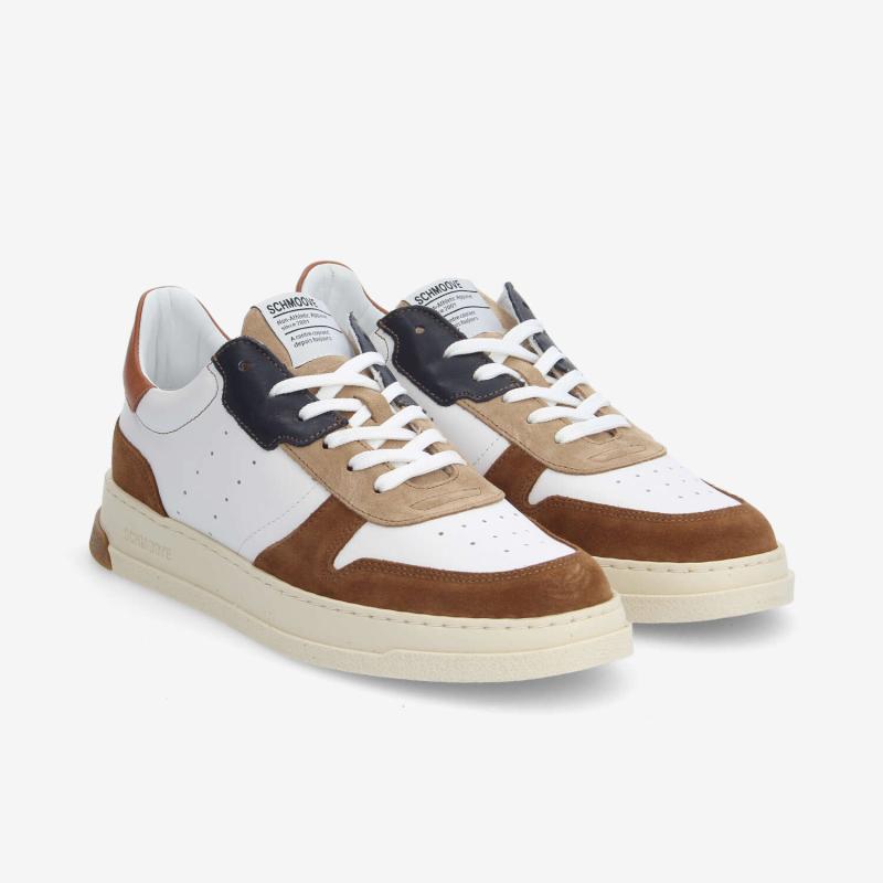 ORDER SNEAKER M - NAPPA/SUEDE/SDE - BLANC/WHISKY/MARRON
